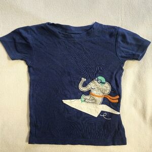 3/$15 Carter's Simple Joys Navy Blue Shirt